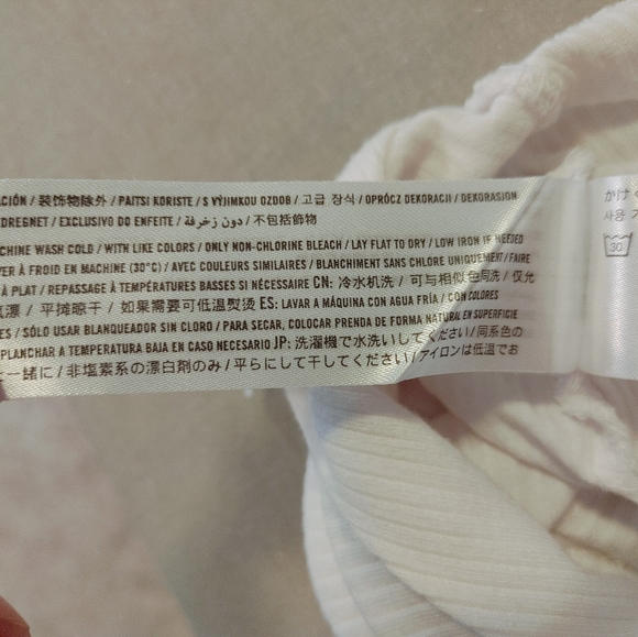 HOLLISTER RIBBED WRAP CROP TOP, WHITE L - Picture 7 of 7